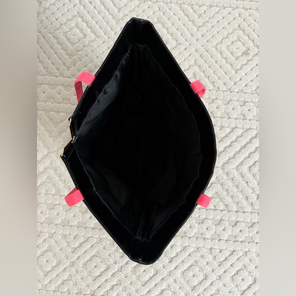 Victoria’s Secret Black & White Striped Tote Bag - Picture 2 of 9